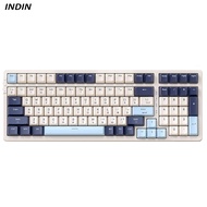 K8 Bàn phím chơi game 2.4G Bàn phím không dây hot swappable Bàn Phím Cơ với đèn nền RGB 100 phím USB