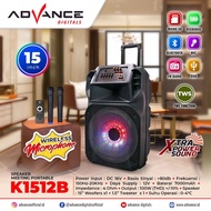 Advance Speaker Meeting/ Portable 15 inch ADVANCE K-1512B BluetoothMic