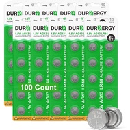 DURNERGY LR44 Batteries 100 Pack, AG13 Button Cell Battery, 1.5 Volt Battery L1154F Battery SR44 Bat