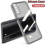 For Huawei Nova 7 SE CDY-NX9B Slim Fit Crystal Clear Flexible Inner Silicone Cover Anti-Yellow Shock