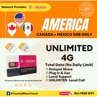 【USA T-Mobile Sim Card】【USA America Sim Card】【10~90 Days】【Unlimited Data】【美国上网卡】【4G High Speed Data】