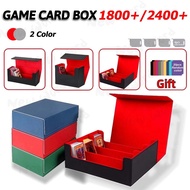 Card Storage Box PU Leather Card Storage Case with Dedicated Card Supporters Pokemon Card Storage (1