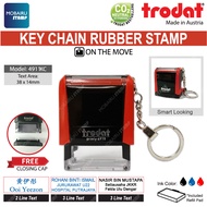 TRODAT Keychain Rubber Stamps - Customized Self-Inking Printy T4911KC [Hospital Office School] [max.