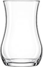Turkish Tea Glass Set of 6, Slim Waist Design, Thick Sole to Retain Heat, 120ml (4oz), Authentic Tur