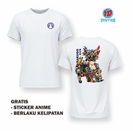 Anime T-Shirt Bakugo Storyhero – Premium Unisex Distro T-Shirt + Free Sticker - id distro