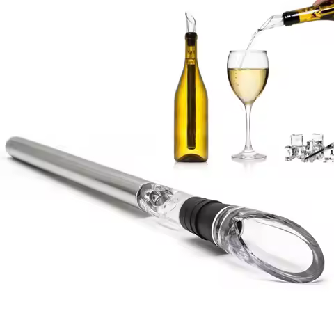 JJYY Stainless Steel Wine Decanter, Mini Wine Filter, Air Intake Bottle Pourer Aerator for Home Bar 