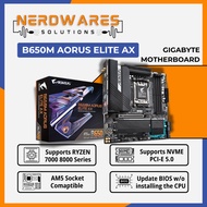 GIGABYTE B650M AORUS ELITE AX AMD AM5 Socket DDR5 MATX Motherboard