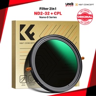 K&F Concept 2 in 1 Lens Filter ND2-32 + CPL Nano-D Series