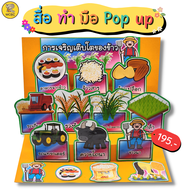 สื่อทำมือ POP-UP การเจริญเติบโตของข้าว สื่อการสอน สื่ออนุบาล สื่อนวัตกรรม สื่อปฐมวัย สื่อการเรียน ตามหน่วย