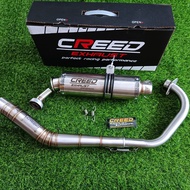 Knalpot racing CREED + DB KILLER For Vixion Satria FU CBR 150R CB150R R15  GSX 150 SONIC Jupiter MX 