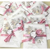Wedding invitation 5x7 envelope type (translucent)
