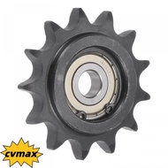 CYMX Convex Idler Gear, 13 Tooth 10mm Bore 1/2" Pitch Chain Idler Sprocket, Black Oxide  C45 Carbon 