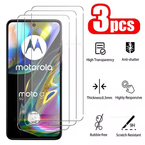 3Pcs Tempered Glass for Motorola Moto G22 G32 G42 G52 G82 Screen Protector for Moto G62 5G G72 G82 5