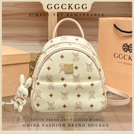 【GGCKGG】Branded Premium Women Backpack Student School Bag Woman Travel Waterproof Leather Beg Wanita