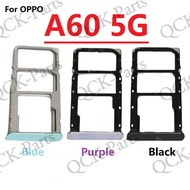 SIM Card Tray For OPPO A60 5G SIM Card Slot Micro SD Card Reader Holder Socket Parts