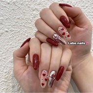 Nail Box Red Design with Mirror Finish N68 Labe.nails