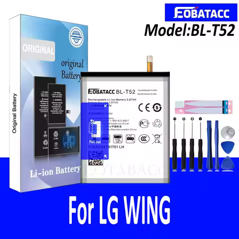 2026 Years EOTABACC High Quality 100% Original BL-T52 Battery For LG WING Phone Battery+Tools
