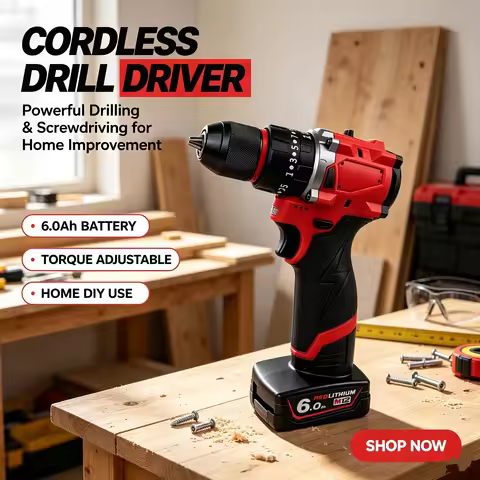 For Milwaukee Brushless Electric Drill Cordless Driller Driver For Milwaukee M12 Impact Drill Screwd