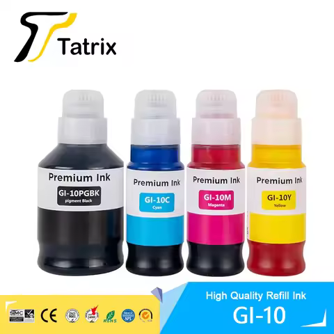 Tatrix GI 10 GI10 GI-10 Premium Compatible Color Water Based Bottle Refill Ink For Canon PIXMA GM201