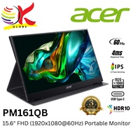 ACER 15.6" PM161QB 4MS / PM161QT (TOUCH SCREEN) 6MS FULL HD (1920x1080@60HZ) IPS LCD PROTABLE MONITO