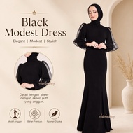 Chiobushop - Berliana Dress Women's Long Dress Hijab Long Dress for Bridesmaid Party with Lining Sle