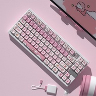 Laris~Mitan Lazy MOT Keycap Comel Bahan PBT Teknologi Sublimasi Panas 75/98/s99 X80 X1000825hw