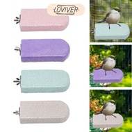 [LOVIVER] Bird Perch  Parrot Stand  Toy Groomer Beak Grinding Stone for Macaws, Finches, And Parrots