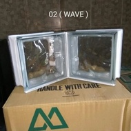 glass block mulia wave 95002 / 20x20x10cm