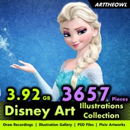 🔥 Digital Illustration Art - Disney 🔥 Anime Figure | CG Art Digital Drawing Book | Smart Drawing Tab