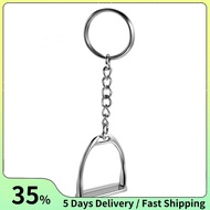1Pcs Simple Elegant Design Western Stirrup Keychain Key Ring Hanger Tool For Men Women Bag Decoratio