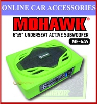 ME-6AS Mohawk 6X9 Active Underseat Powerful Subwoofer Performance Green Series Mohawk Subwoofer/Moha