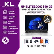 HP EliteBook 840 G9 Intel VPro i5 12th Gen 14" Touch Slim Laptop 32GB RAM DDR5 4800Mhz 1TB SSD 16GB 