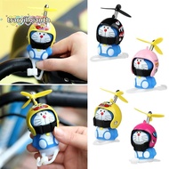 TRACYILLOIAN Little Yellow Lights, Cartoon Doraemon Vinyl ABS Doraemon Helmet Light, Car Accessories