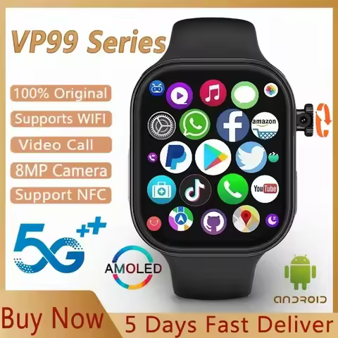 New 4G Android Smart VP99 Watch 2.29-inch widescreen LTE 180 ° rotating camera SIM card slot GPS WIF