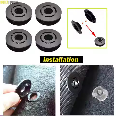 8x Black Plastic CAR MAT CLIPS FLOOR HOLDERS FIXING CLAMPS for Audi A1 A3 A4 A5 A6 A7 A8 Q3 Q5 TT 3D