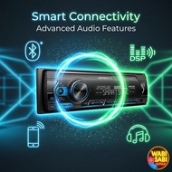Pioneer MVH-5600 1DIN Bluetooth Car Audio USB AUX DSP FLAC Player