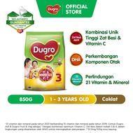 Dumex Dugro Step 3 Chocolate Growing Up Milk Formula 1 - 3 years 850g