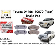 Lexus LX470, Toyota Land Cruiser Prado HDJ100, HDJ101, UZJ100, HZJ100 Rear Brake Pad (Genuine)  0446