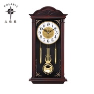 包邮 Antique Creative Chinese Wall Clock Retro Living Room Silent Pendulum Swing Clocks Wood Quartz Large Wall Clock Moder