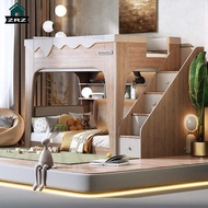 Kids Bunk Bed Frame Kids with Pull Out Storage Bed| Bed Frame