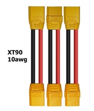 Connector Plug Amass XT90 to XT90 with Housing Sheath ,8/10awg Silicone Rubber Cable