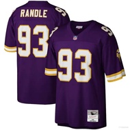 FZ Minnesota Vikings NFL Football Jersey No.93 Randle Tshirt Top Jersey Retro Sport Tee Unisex Plus Size ZF