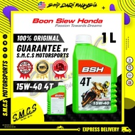 BSH 15W40 4T Engine Oil | Minyak Hitam Motosikal 4T for Honda (100% Original Boon Siew Honda)
