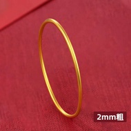 Zhou Da Fu Vietnam Sand Gold Bracelet Womens Ancient French Gold Bracelet 6mm Simulation South Afric