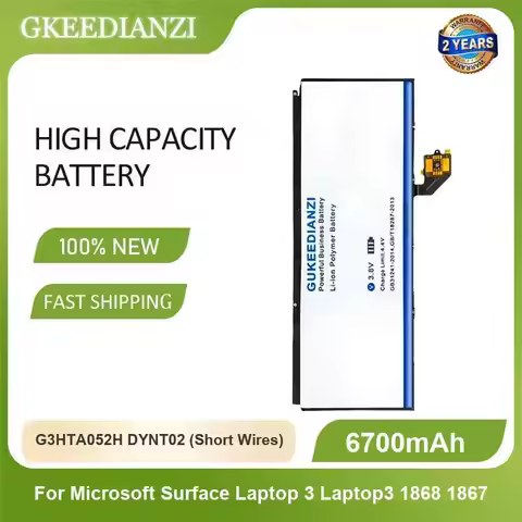 Battery For Microsoft Surface Pro 5 1796,Pro 6 1807 1809 12.3 Series G3HTA038H DYNM02 Go 1824 4415Y 