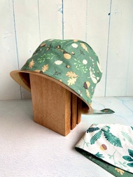 小橡果雙面頭巾帽 化療帽 手術帽 料理帽 工作帽 烘焙帽