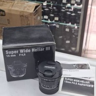 VOIGTLANDER SUPER WIDE HELIAR III 15MM F4.5 LEICA M MOUNT LIKE NEW