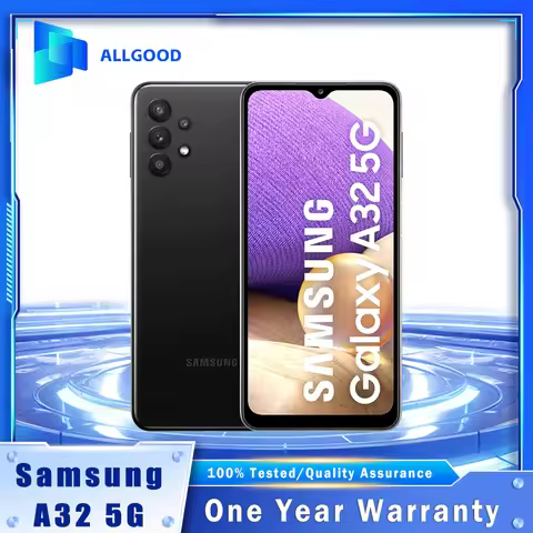 Original Samsung Galaxy A32 5G A326U A326K 6.5" 4GB 64GB NFC 48MP Quad Camera Octa-Core Android Unlo