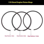 3Pcs/Set Piston Rings Fit Single Cylinder Diesel Engines 168F 170F 173F 178F 186F 188F 192F Generato