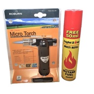 Micro Torch with FREE Lighter Gas/Butane Fuel